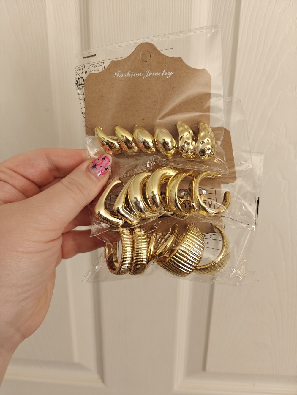 NWT 3 Pack Of Gold Earrings
